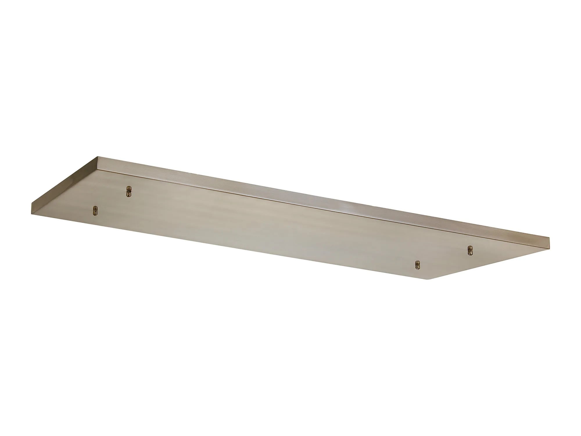 D0889SN/NH  Hayes No Hole 1100mm x 400mm Linear Rectangle Ceiling Plate Satin Nickel